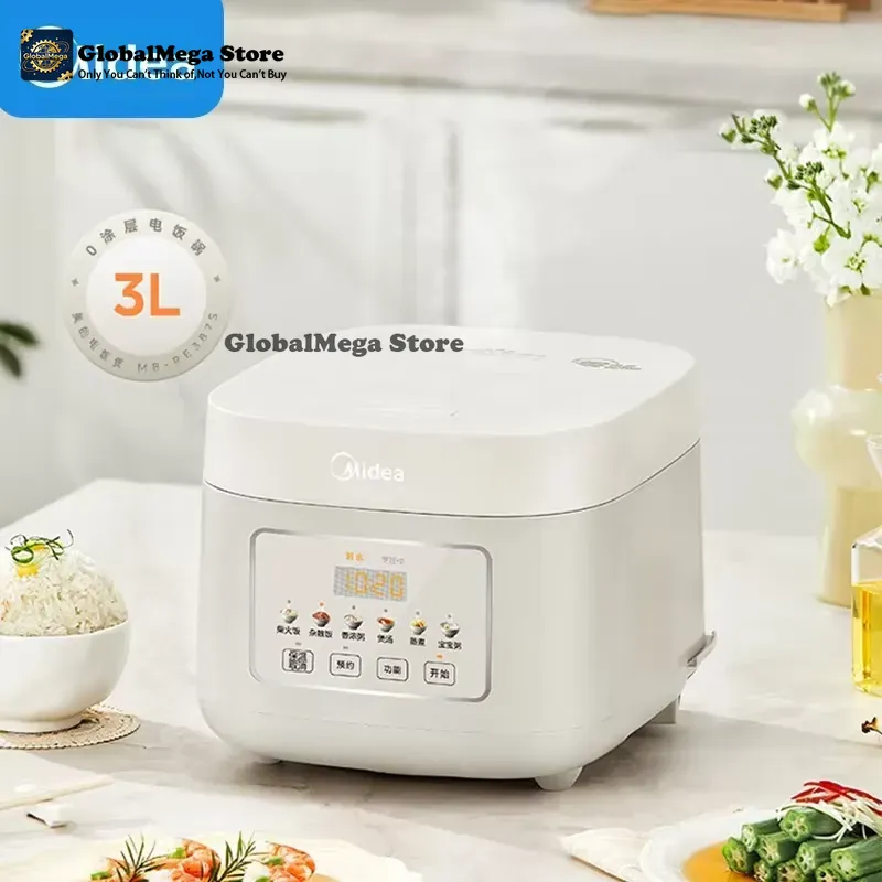 Rice Cooker - Midea Gesunder Reiskocher 3L, Edelstahl-Innentopf ohne