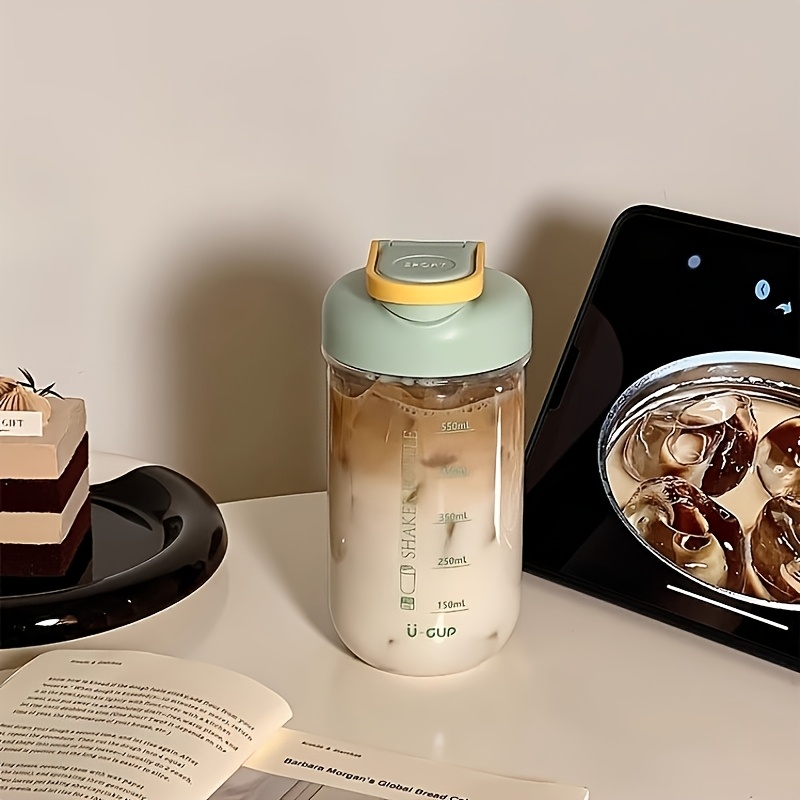 Blender - Tragbarer Protein-Pulver-Shaker mit Maßeinteilung, Auslaufsichere Sport-Wasserflasche,