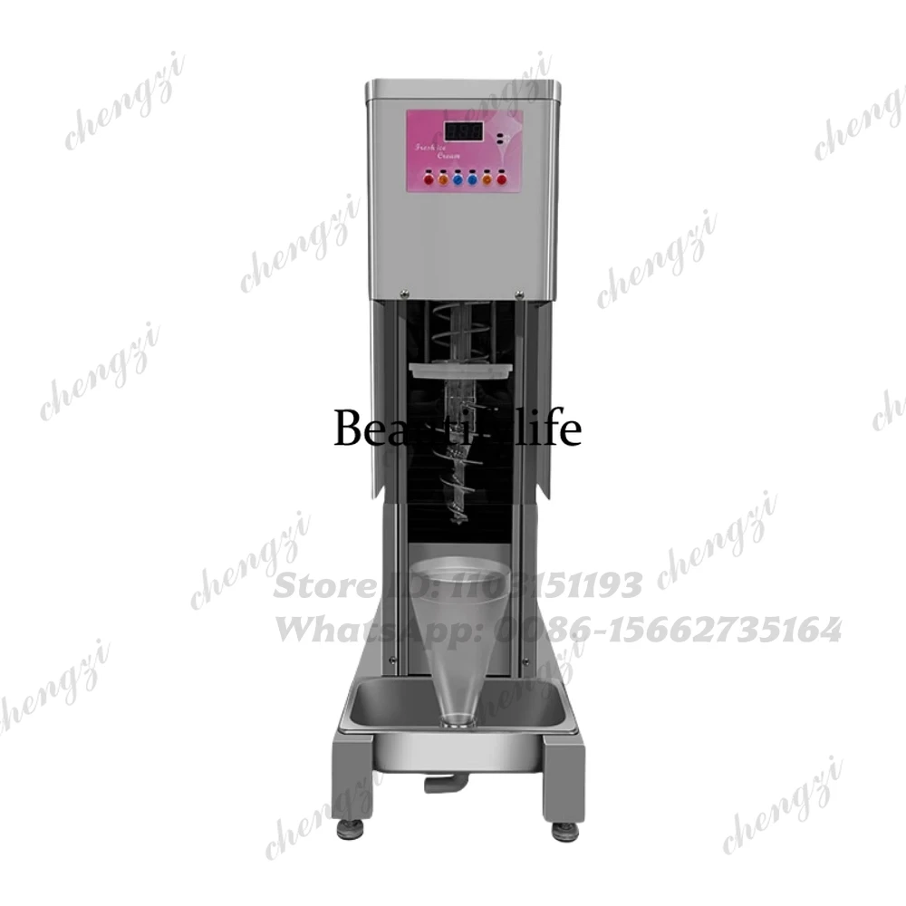 Blender - Vollautomatische Frucht-Eiscreme-Maschine mit Wirbelbohrer, Gefrorener Joghurt-Eismixer,
