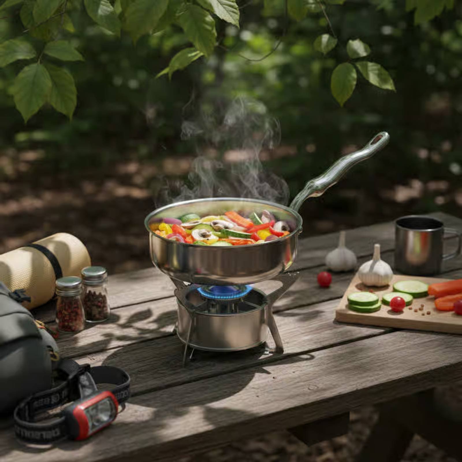 Induction Cooker - Kleine Wokpfanne Langlebige Einzelportionspfanne Edelstahl-Bratpfanne Spülmaschinenfest