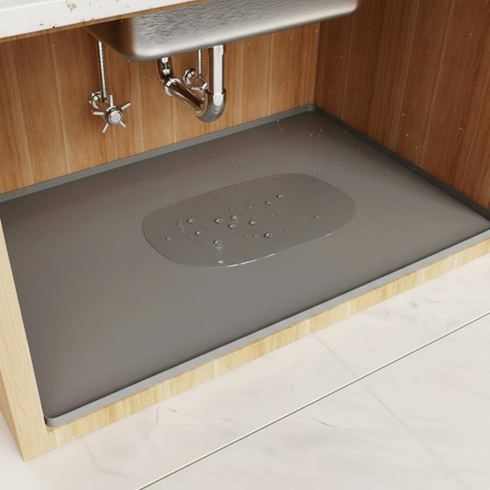 Kitchen Appliances Cabinet - Wasserdichte Unterschrankmatte Leicht zu Reinigen Silikon-Unterschrankmatte
