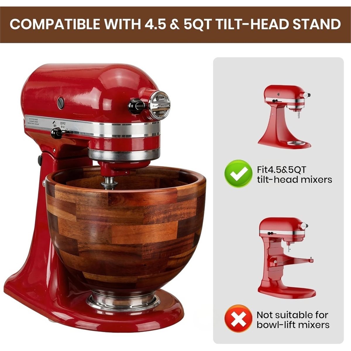 Aktualisierung. Holz-Rührschüs – Stand Mixer Bewertung und Preis