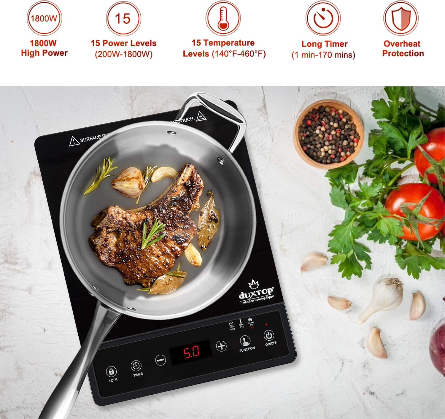 Tragbares Induktionskochfeld,  – Induction Cooktop Portable Bewertung und Preis