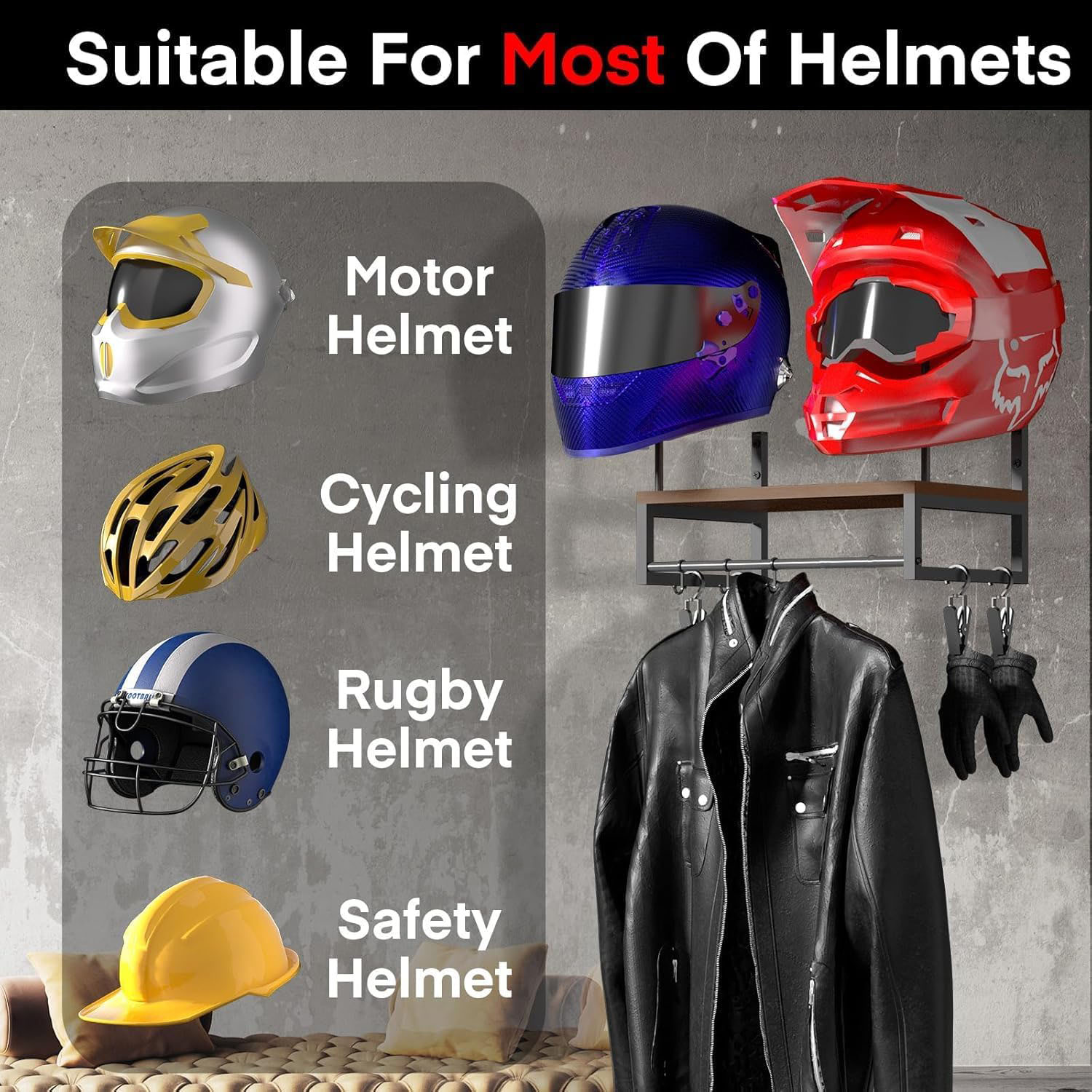 Wandhalterung für Motorradhelm – Kitchen Appliances Cabinet Bewertung und Preis